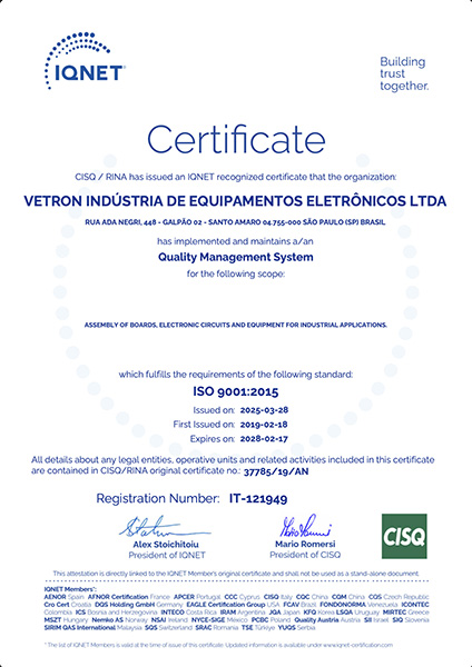 Política de Qualidade Vetron