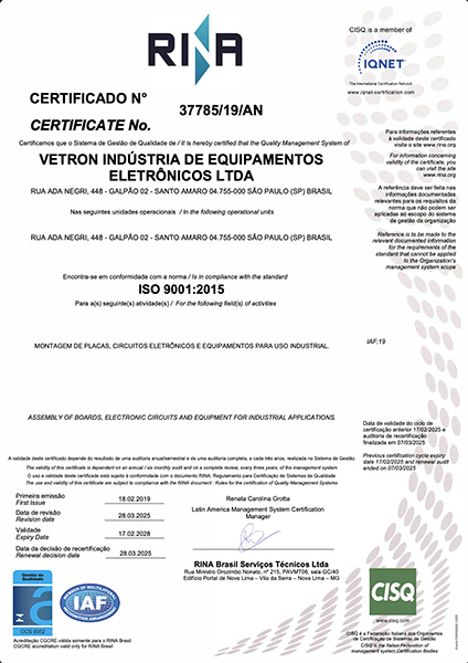 Política de Qualidade Vetron